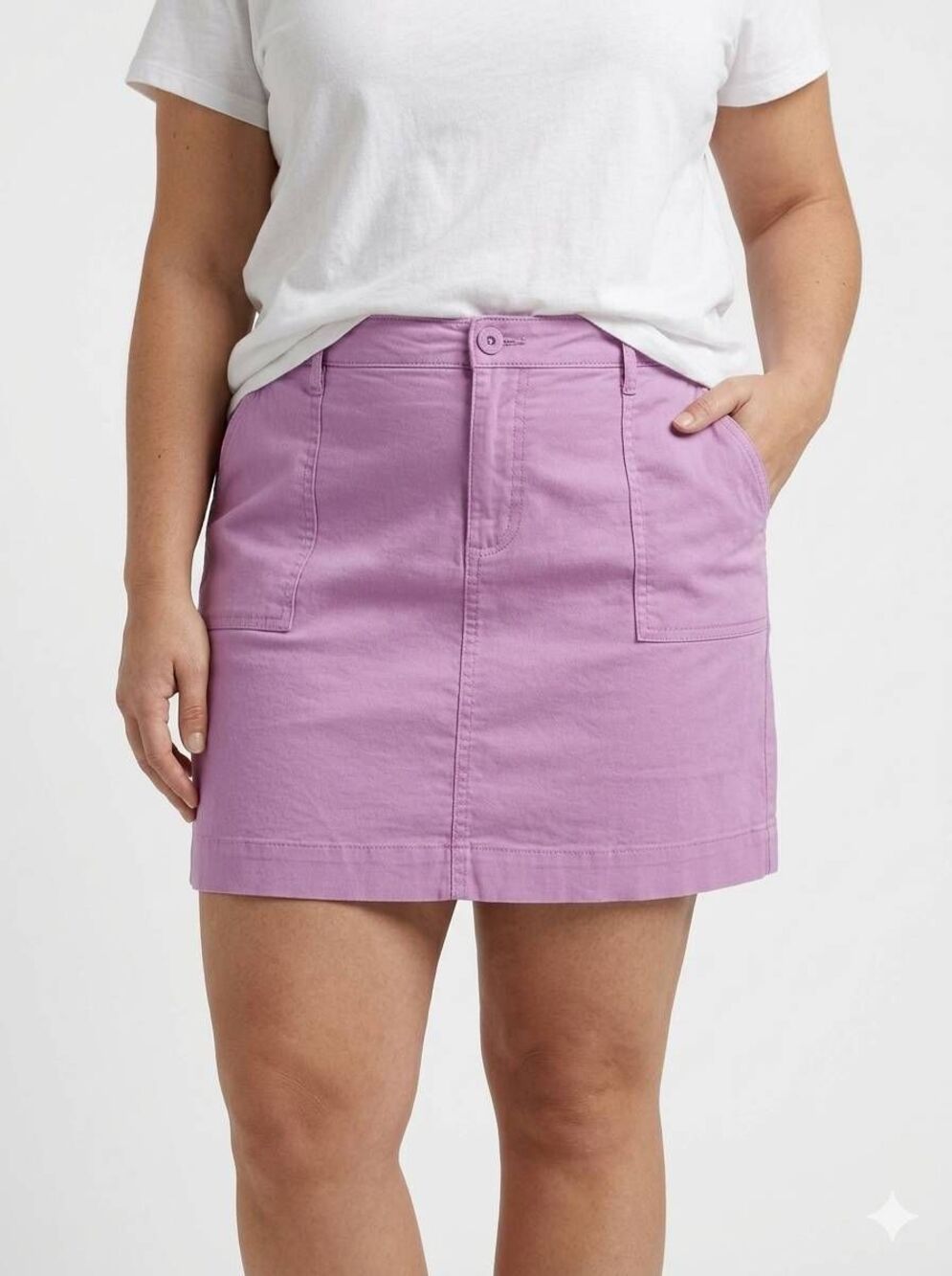🇬🇪🔺️NWT Lee Lavender Midrise Ultra Soft Waistband Skort Size 22